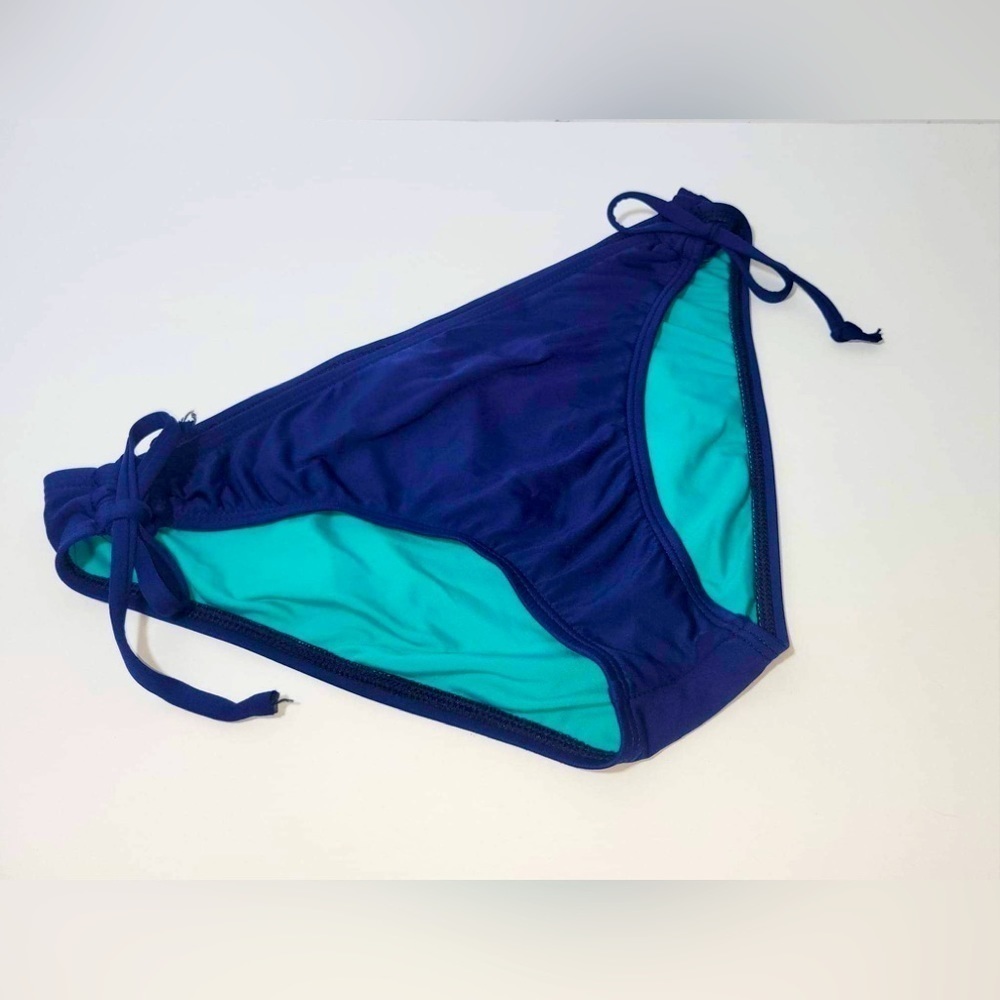 Splendid Swim Side Tie Indigo Bikini Bottoms M